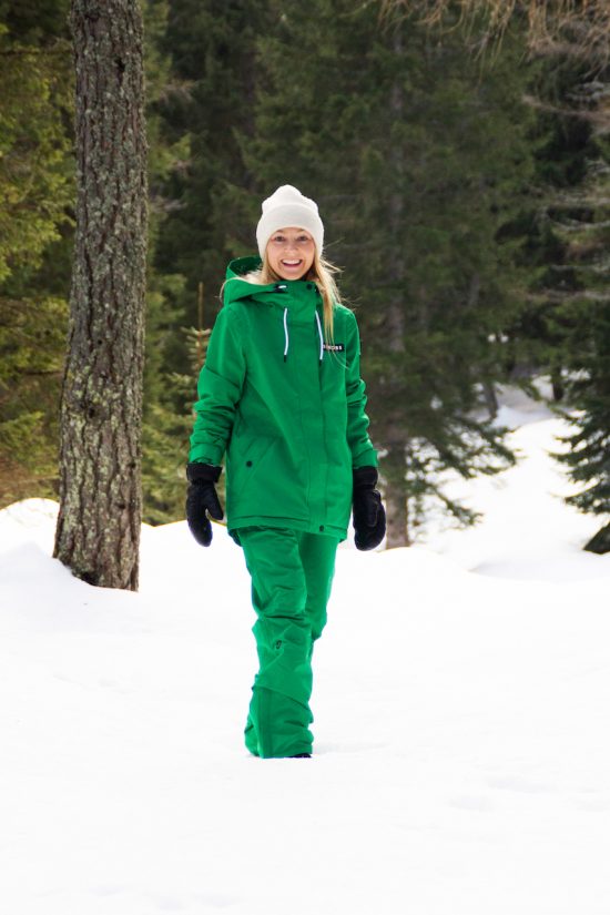 Aura Skijacke Kelly Green - Damen - 2022